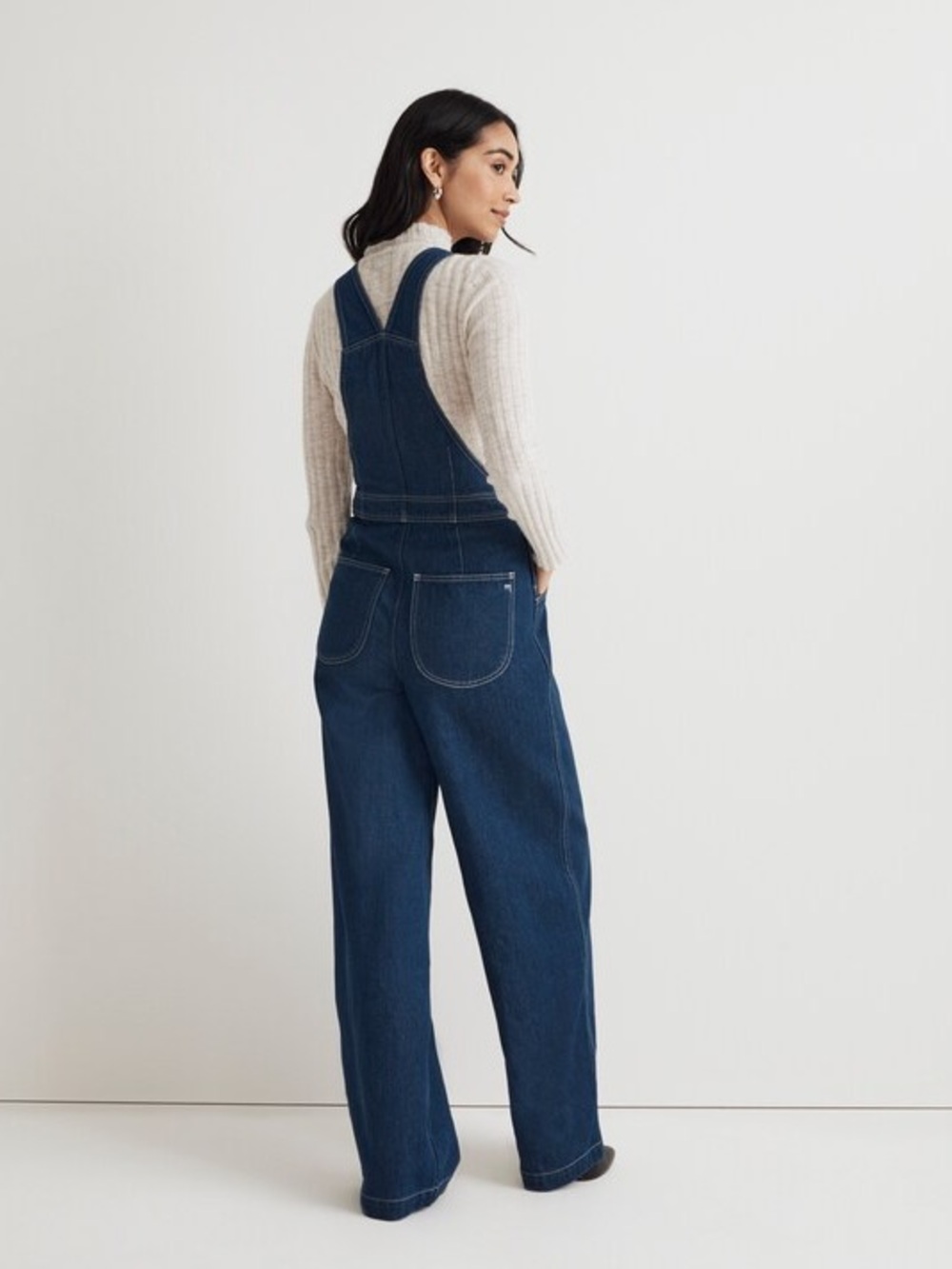 NWT Madewell Superwide-Leg Denim Overalls Warham Wash 6 - Picture 3 of 14